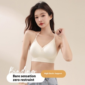 Fondotinta liquido reggiseni senza cuciture <span class=keywords><strong>Plus</strong></span> Size Push up mutandina biancheria intima comoda reggiseno Wireless traspirante per donna - Product Image 3