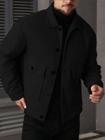 Blouson en cuir décontracté brodé en polyester tendance pour homme, coupe-vent, fermeture éclair, écologique, service OEM, taille XL, à la mode