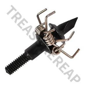 Treasurereap Archery 125grain Hunting Broadhead Arrow Head Hunting Tip Fieldpoint Bowfishing Judo Point