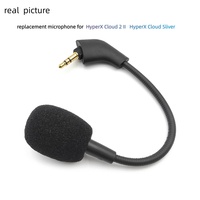 Headset Mikrofon Berkabel Pengganti Peredam Kebisingan HyperX Cloud 2 II & HyperX Cloud Sliver Ringan Portabel Logam Plastik