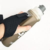 Bouteille souple en TPU pliable personnalisée de 500 ml avec poignée et bouchon pour gel énergétique, gourde d'hydratation pour la course à pied