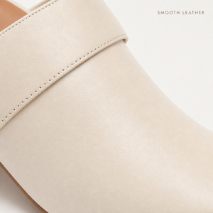 <span class=keywords><strong>Sabot</strong></span> à talon carré épais en cuir à bout fermé et bride large pour femme, personnalisable OEM - Product Image 4