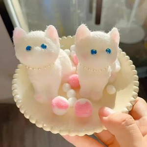 Peluche de Gato Tridimensional TPR, Súper Suave, Elástico, con Sensación de Goma, Adorable Muñeco de Animal, Juguete Sensorial Antiestrés para Mascotas - Product Image 2
