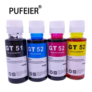 Kit de recarga de tinta de botella, Compatible con HP GT5810 GT5820 GT 100 5810, 5820 ML, GT51 GT52 GT53