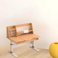 Bureau d'étude pour enfants à hauteur réglable - Bureau ergonomique moderne en bois massif et aluminium pour la maison, le bureau, le salon, la chambre