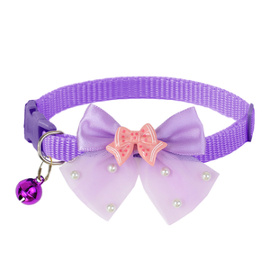 <span class=keywords><strong>Collar</strong></span> Ajustable de Poliéster para Perro, Color Rosa Sólido, con Lazo de Corazón, para Perros Pequeños, <span class=keywords><strong>Collar</strong></span> para Exteriores - Product Image 6