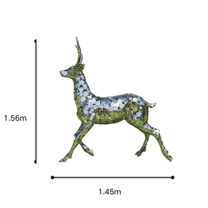 Disesuaikan Modern Stainless Steel patung Hollow-Out desain warna Laser memotong logam Seni Dekorasi untuk dalam ruangan luar ruangan taman taman - Product Image 6