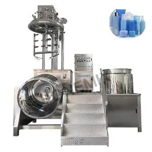 HonMix 50-5000L mélangeur sous vide de levage hydraulique émulsifiant homogénéisateur pour la fabrication de crème solaire crème à raser lotion pour le corps