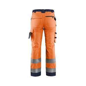 BLAKLADER - 715518115389D20 Pantalon haute visibilité pour femme sans poches à clous Orange/Bleu marine-EAN 7330509502426 HI-VIS WORKWEAR - Product Image 3
