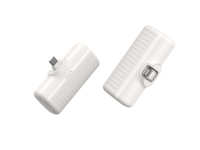 Batterie externe d'urgence 2026 de 5000 mAh, format mini-capsule, avec connecteur pliable, sortie Type-C 20W, en ABS, portable pour usage extérieur, support et LED