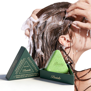 Barra de Jabón Natural Triángulo de Platycladus Usman para Control de Grasa y Eliminación de <span class=keywords><strong>Caspa</strong></span>, OEM/ODM - Product Image 1