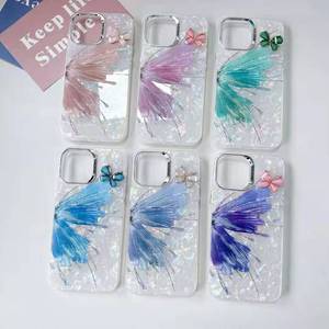 เคสโทรศัพท์ลายมิลานอีพ็อกซี่เพ้นท์ลายสีดีไซน์ใหม่เคสโทรศัพท์ TPU สำหรับ iPhone 13/14/15 PRO MAX เคสโทรศัพท์ติดเพชร - Product Image 5