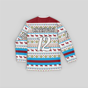 Professionele Stijl Kersthockey Jersey Vochtafvoerende Ijshockeykleding - Product Image 3