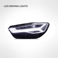 Ensemble de phares LED pour Audi A6L C7 2012-2018, mise à niveau LED Matrix, nouveau style, clignotants dynamiques séquentiels