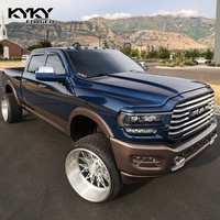 Jantes forgées sur mesure finition brossée 22x12 24x14 24x16 26x16 26x14 Super Jantes Simples pour Silverado 2500 HD F250 Sierra 2500HD