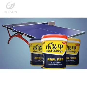 Bonne dureté à base d'eau tennis de table en bois revêtement HCT4100-502