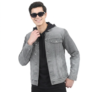 Street Wear Adjustable Premium Quality <b>Men</b> Fashion Jeans <b>Jacket</b> Top Manufacturer Latest Design Cheap Price <b>Denim</b> <b>Jackets</b> - Product Image 1