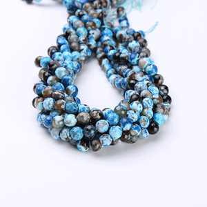 ลูกปัดพลอยอาเกตธรรมชาติทรงบริลเลียนท์คัท สำหรับทำเครื่องประดับ ขนาด 8 มม. ความสูง 2188 ชิ้น - Product Image 3