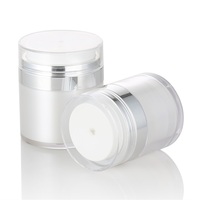 Pots Airless de Luxe 30 g 50 g 100 g, Mini Récipients pour Baume à Lèvres, Pots Blancs de Luxe pour Crème Visage