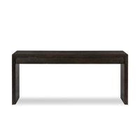 Table contemporaine en bois massif, bureau moderne minimaliste de luxe