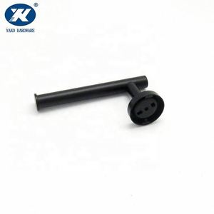Porta rotolo di ricambio porta carta igienica bagno lungo opaco nero mezzo aperto - Product Image 5