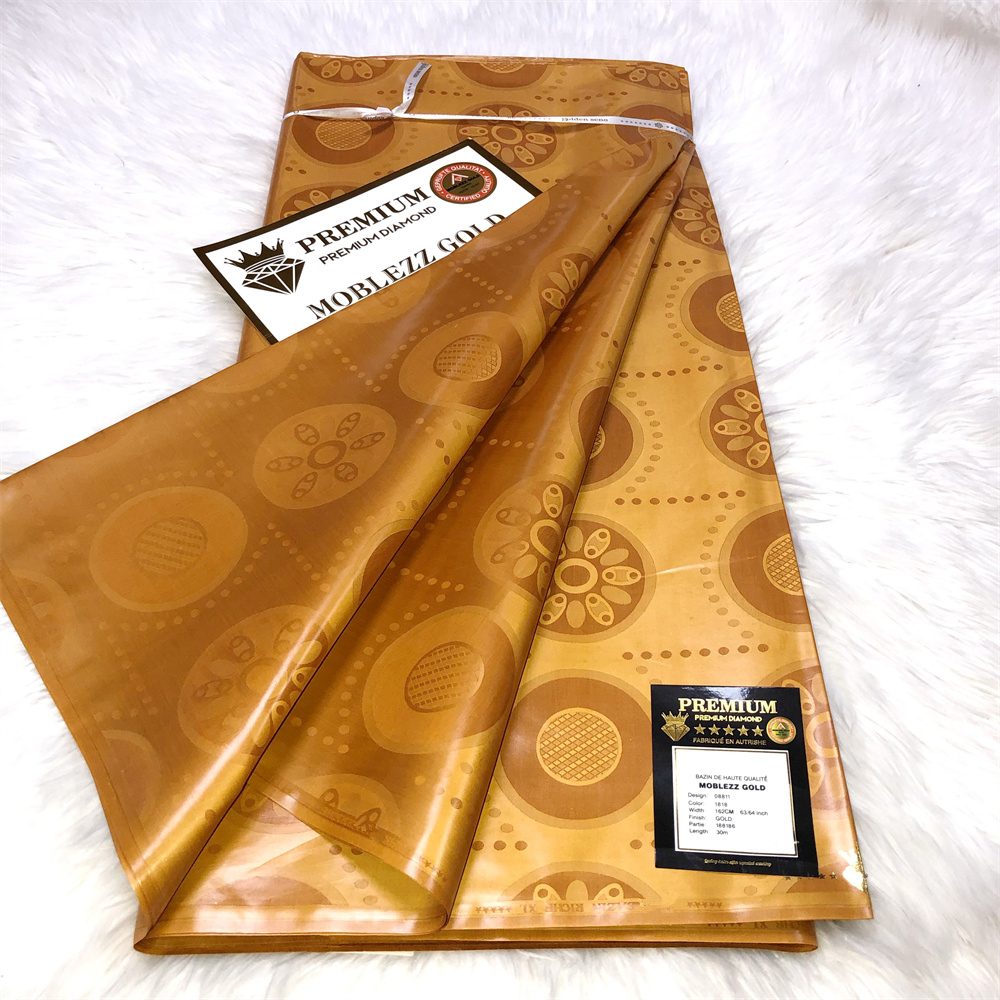 Super Supplier Cheap Polyester Bazin Riche Fabric Jacquard 5 Yard Bazin Riche Fabric Germany