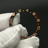 Fabrication de lunettes de montre en céramique de 38 mm, insert de lunette, couvercle en céramique gaufré, remplacement de lunette, lunettes et inserts en céramique