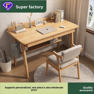 Gỗ rắn 60cm Chiều rộng sinh viên viết bàn cho phòng ngủ nhà hoặc căn hộ nhỏ cho máy tính xách tay hoặc máy tính sử dụng - Product Image 2