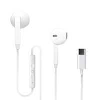 Écouteurs filaires USB-C son stéréo casque filaire avec micro contrôle du volume casque filaire intra-auriculaire confortable pour appareils Android