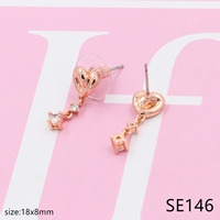 RLW9-TG Anting Zirkon untuk Wanita: Anting Helix Internal, Anting Kecil, Anting Peregangan Telinga, Anting Tanpa Lepas Pasang, Grosir