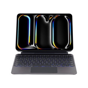 Nuova <span class=keywords><strong>Tastiera</strong></span> Wireless Ultra Sottile con Superficie Texturizzata Effetto Lega, Touchpad Integrato, Rotazione a 360° per <span class=keywords><strong>iPad</strong></span> Air 10.9/11/12.9, Interfaccia USB-C - Product Image 2