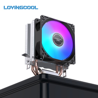Fournisseur vérifié LOVINGCOOL, OEM ODM, refroidisseur de processeur personnalisé sur mesure avec logo, refroidisseur ATX, dissipateur thermique universel pour processeur, tubes de transfert de chaleur à contact direct