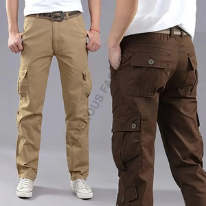 Pantalones cargo multibolsillos para hombre, pantalones con logotipo personalizado con diseño OEM, suministro de BD, venta al por mayor, 100% - Product Image 6