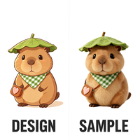 Peluches personnalisées en gros, fabrication OEM selon dessin sur mesure, ours, éléphant, capybara, élan, poupées en peluche