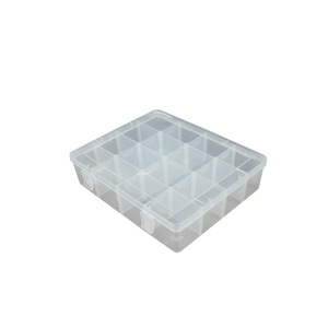 Transparent Plastic Storage Box 16 Compartments Rectangular Desktop Organizer for Beads Jewelry Fishing Gear Tools - Product Image 5