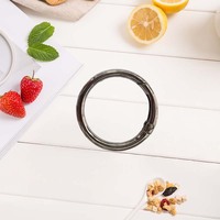 Maßgefertigte Goldene Zinklegierung Feder-O-Ring Schlüsselschnallen für Kleidung und Taschen Zubehör Metall-Schlüsselring-Verschlüsse