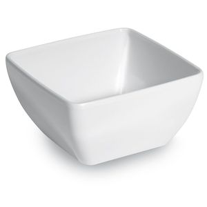 Bandeja Cuadrada Blanca para Servir HENDI, 130x130x65mm, con Tazón - Product Image 1