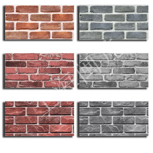 Rollos de papel tapiz autoadhesivo estéreo 3D, pegatinas de azulejo impermeables a prueba de humedad, falda de pared de ladrillo cultural de imitación para - Product Image 5