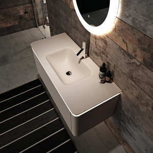 Venta al por Mayor <span class=keywords><strong>INTERLAN</strong></span> ITL-033 Mueble de Baño Moderno con Espejo e Iluminación, de Acero Inoxidable y Madera Maciza/MDF/Melamina - Product Image 2
