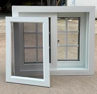 Fenêtre coulissante en PVC pour balcon avec double vitrage trempé et moustiquaire pour appartement, villa, insonorisée, ISO9001