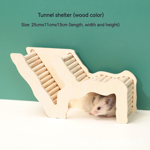 Le plus récent abri pour hamster multifonctionnel imperméable au design original en bois de hêtre - Product Image 3