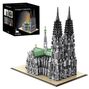 Ensemble de construction de la Cathédrale de Cologne XB86300, architecture gothique, 8614 pièces, briques de construction, jouet d'assemblage pour adultes, cadeaux de Noël - Product Image 1