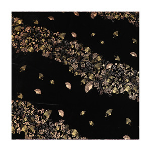 Tela de Terciopelo con Estampado Dorado de Seda Tejida, Tela para Ropa de Mujer Cheongsam, en Existencia - Product Image 4