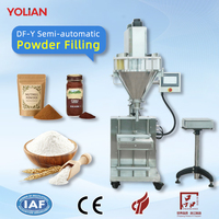 Machine de remplissage automatique de poudre à vis sans fin DF-Y 5-5000g avec contrôle PLC pour lait en poudre, farine, protéines, épices, sacs et bouteilles