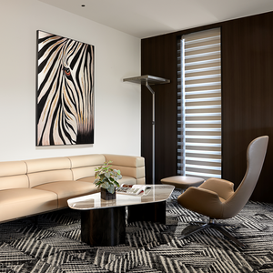 Juego de sofá cama moderno para oficina, estructura de metal PU de cuero de alta calidad, asientos de salón ejecutivo de lujo, uso comercial, respetuoso con el medio ambiente - Product Image 1