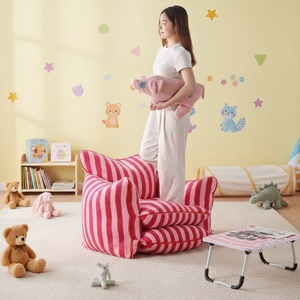 Lazy Style Modern Sherpa Bean Bag <strong>Sofa</strong> Sleepable Lying Cross-border Compressed Casual Single Recliner Home Furniture Bedroom - Product Image 3