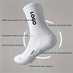 Chaussettes Jacquard Personnalisées <span class=keywords><strong>de</strong></span> Haute Qualité avec Logo, Nouvelles Chaussettes Athlétiques Respirantes à Rayures pour Femmes, Motif Lettres Mignonnes - Product Image 2