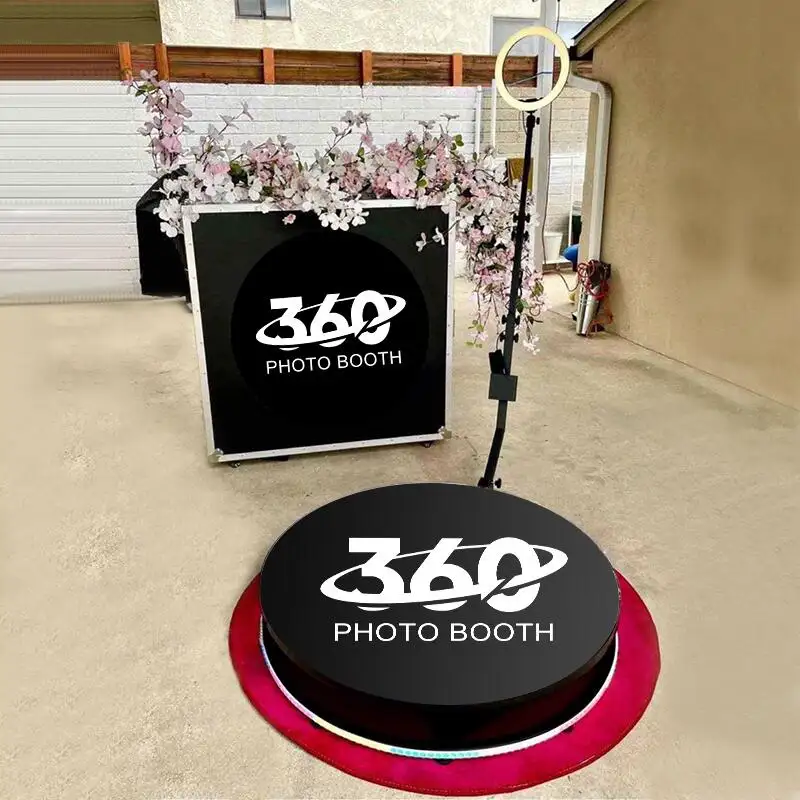 360 درجة صندوق نقال للصور الفيديو كشك آلة Selfie آلات البيع الآلي كشك الصور 360 لحفلات الزفاف الطرف
