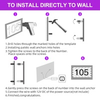 Letrero Electrónico LED de Metal con Espejo de Acero Inoxidable para Exteriores, Personalizado, Impermeable, Resistente al Sol, para Tiendas, Hoteles y Negocios