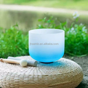 Thạch anh pha lê hát bát đặt cho trị liệu và thiền định để thư giãn và thực hành chánh niệm - Product Image 5